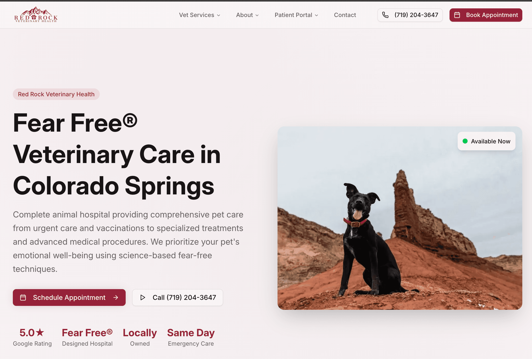 Red Rock Veterinary Health project