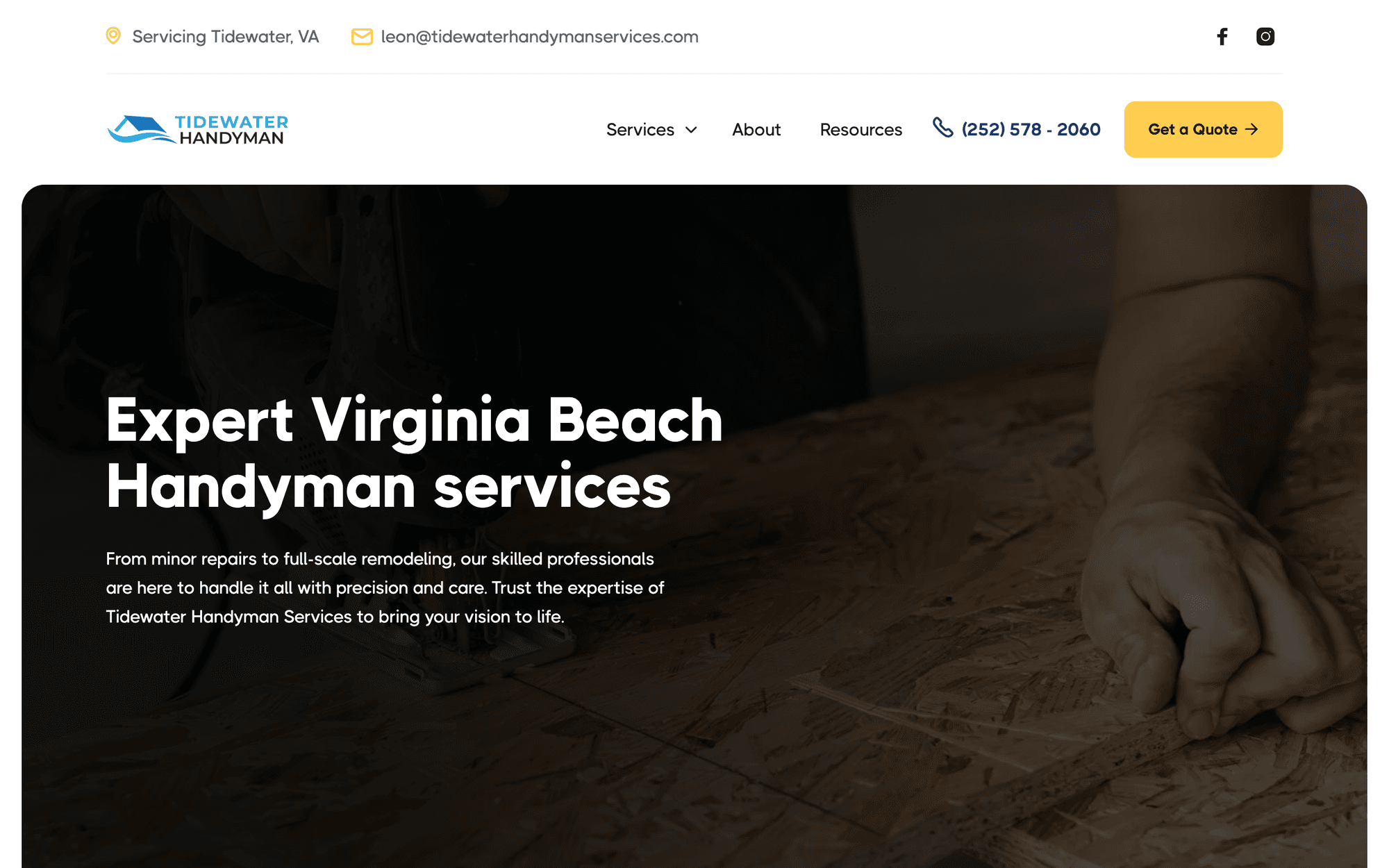 Tidewater Handyman Services project